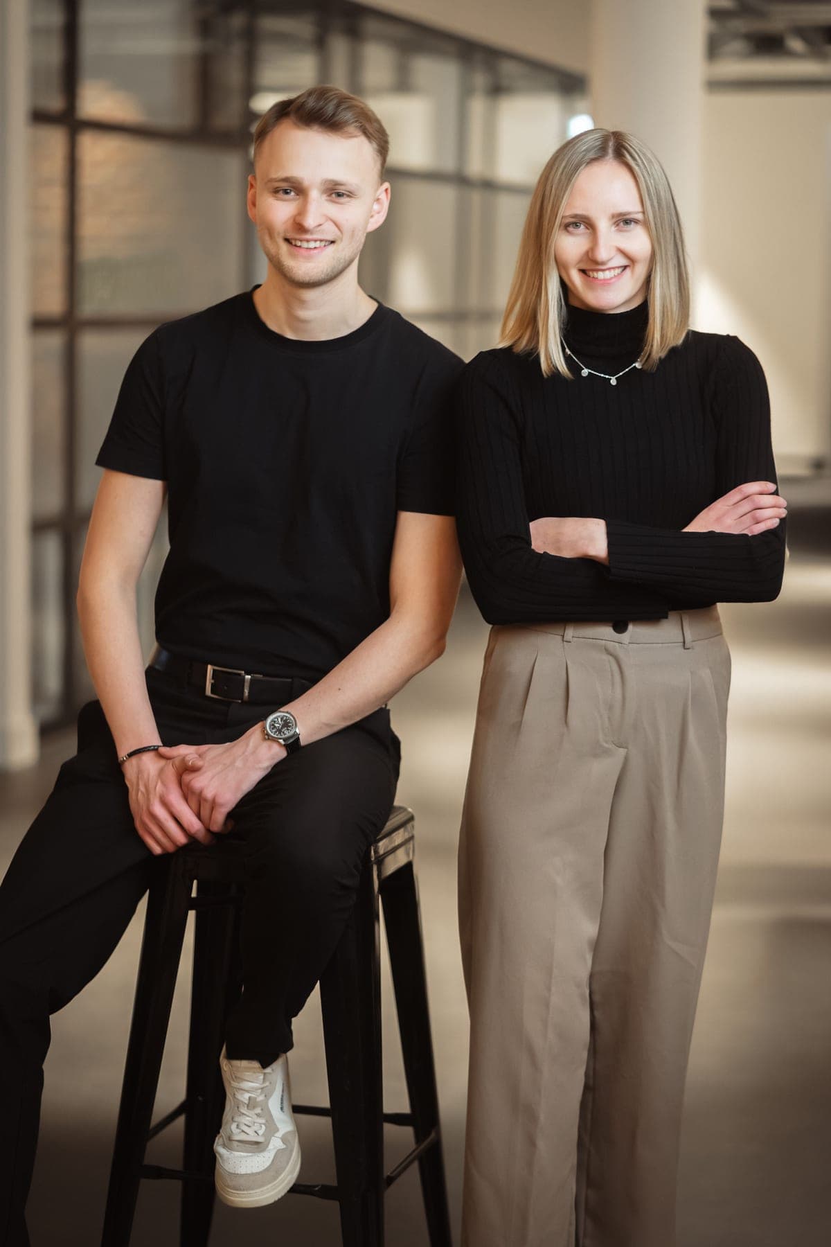 Tom Döring und Joana Beste, Gründer:innen von swipeflow